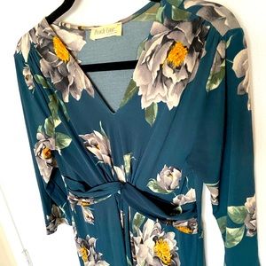 beautiful peach love floral dress